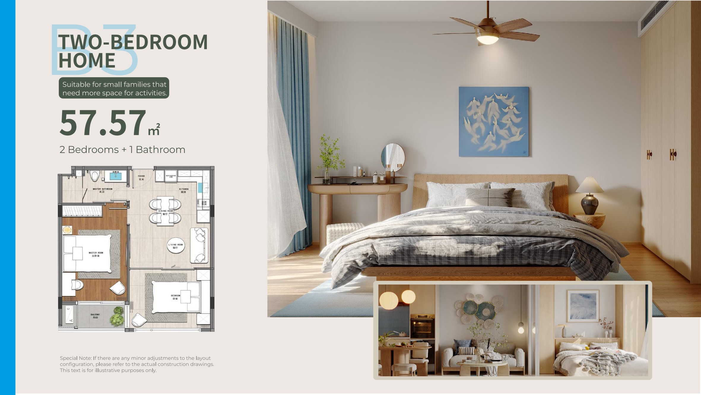 Two-Bedroom Home floor plan